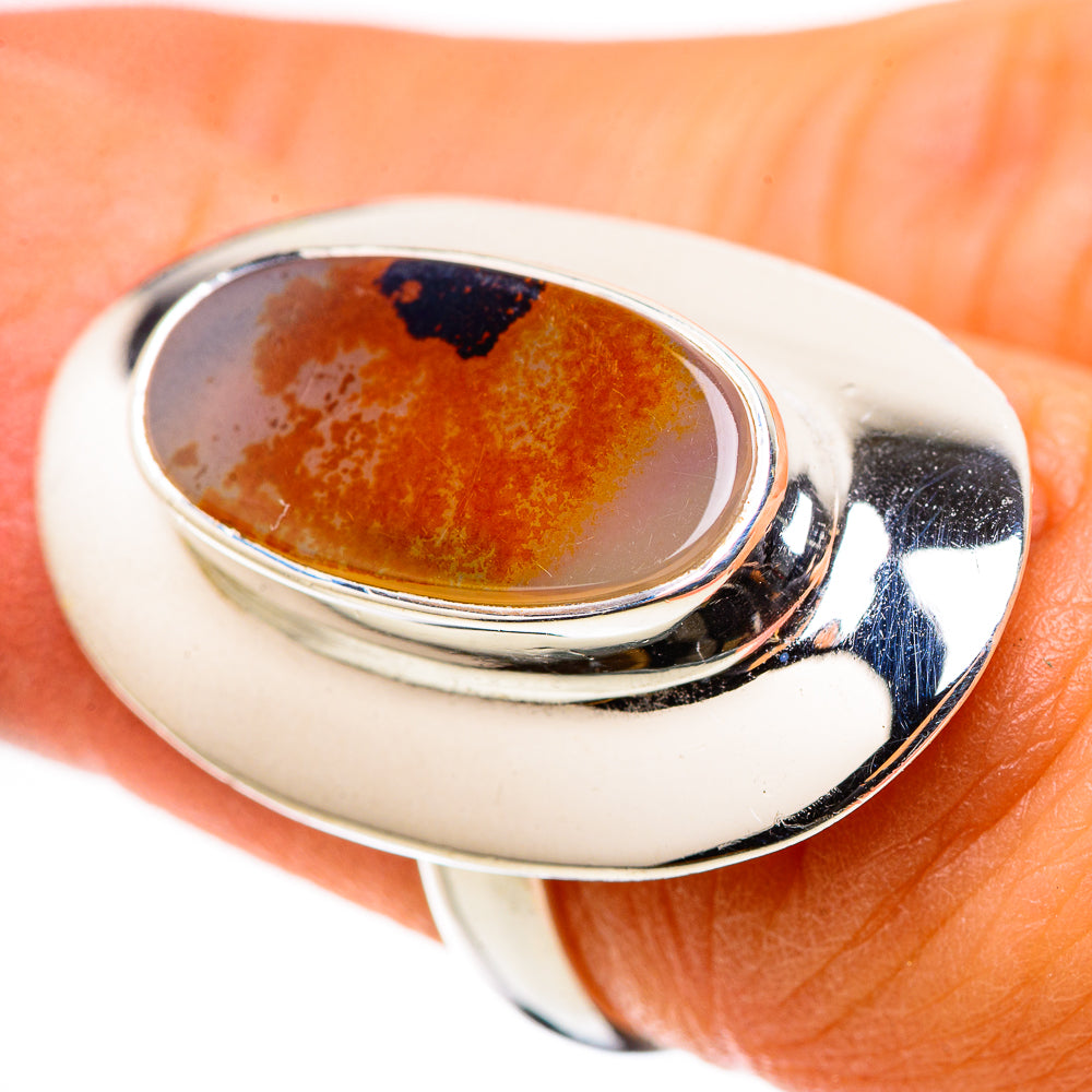 Scenic Dendritic Agate Ring Size 6.25 (925 Sterling Silver) RING134625