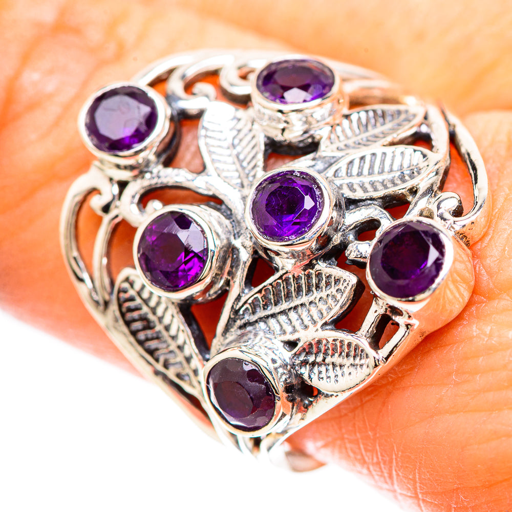 Faceted Amethyst Ring Size 9.75 (925 Sterling Silver) RING136424