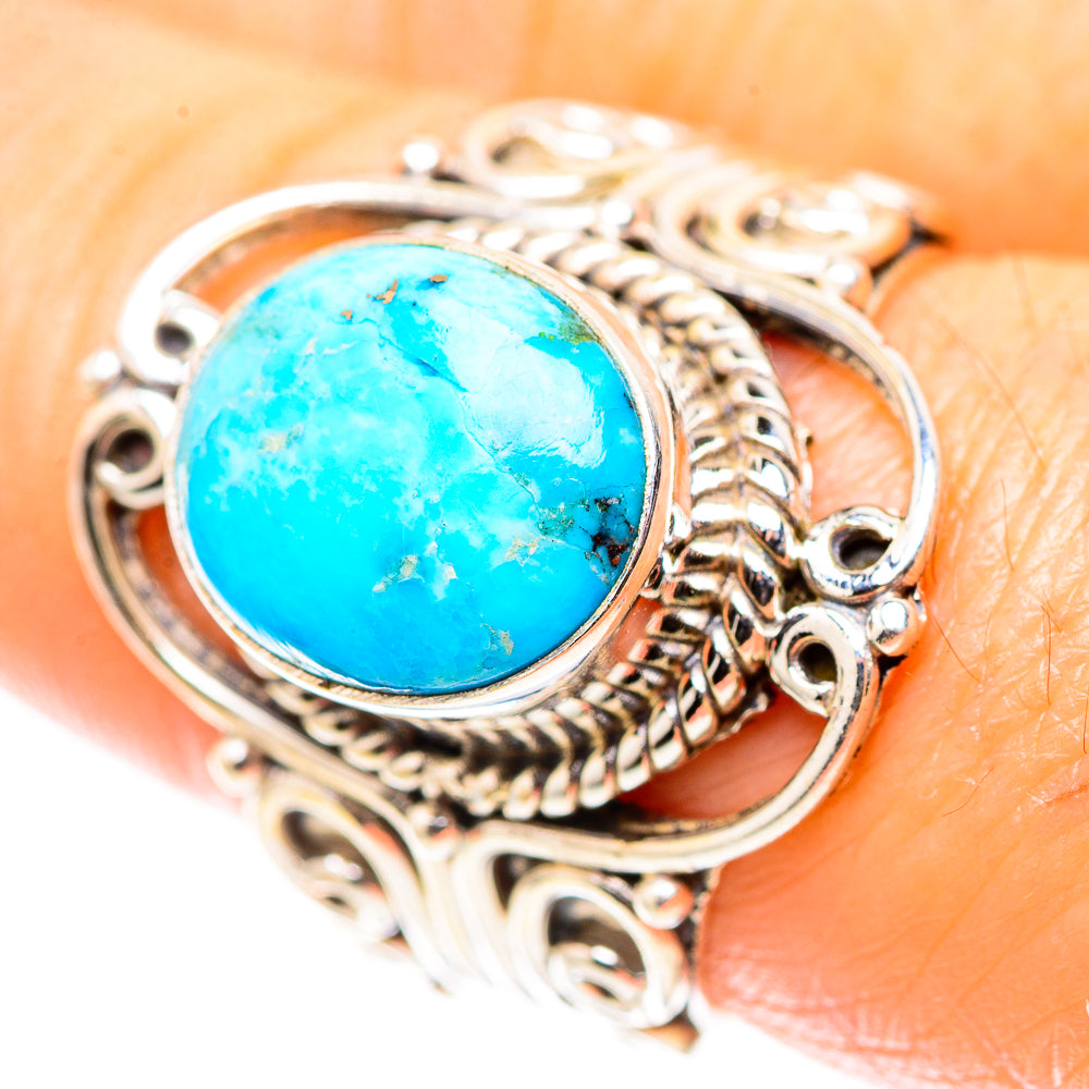 Chrysocolla 925 Sterling Silver Ring Size 7.75 (925 Sterling Silver) RING137484