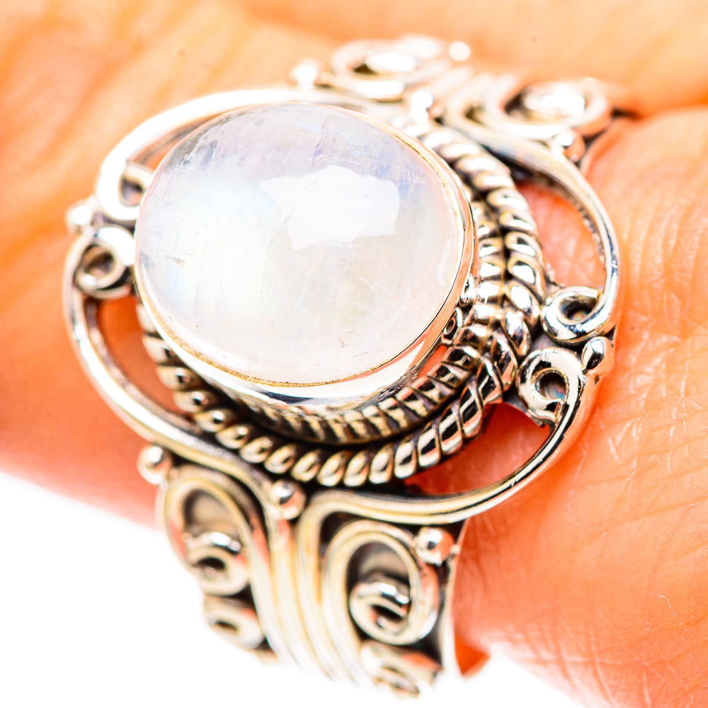 Rainbow Moonstone 925 Sterling Silver Ring Size 10 (925 Sterling Silver) RING137430