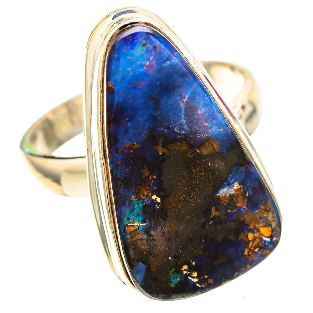 Boulder Opal 925 Sterling Silver Ring Size 7.5 (925 Sterling Silver) RING137271