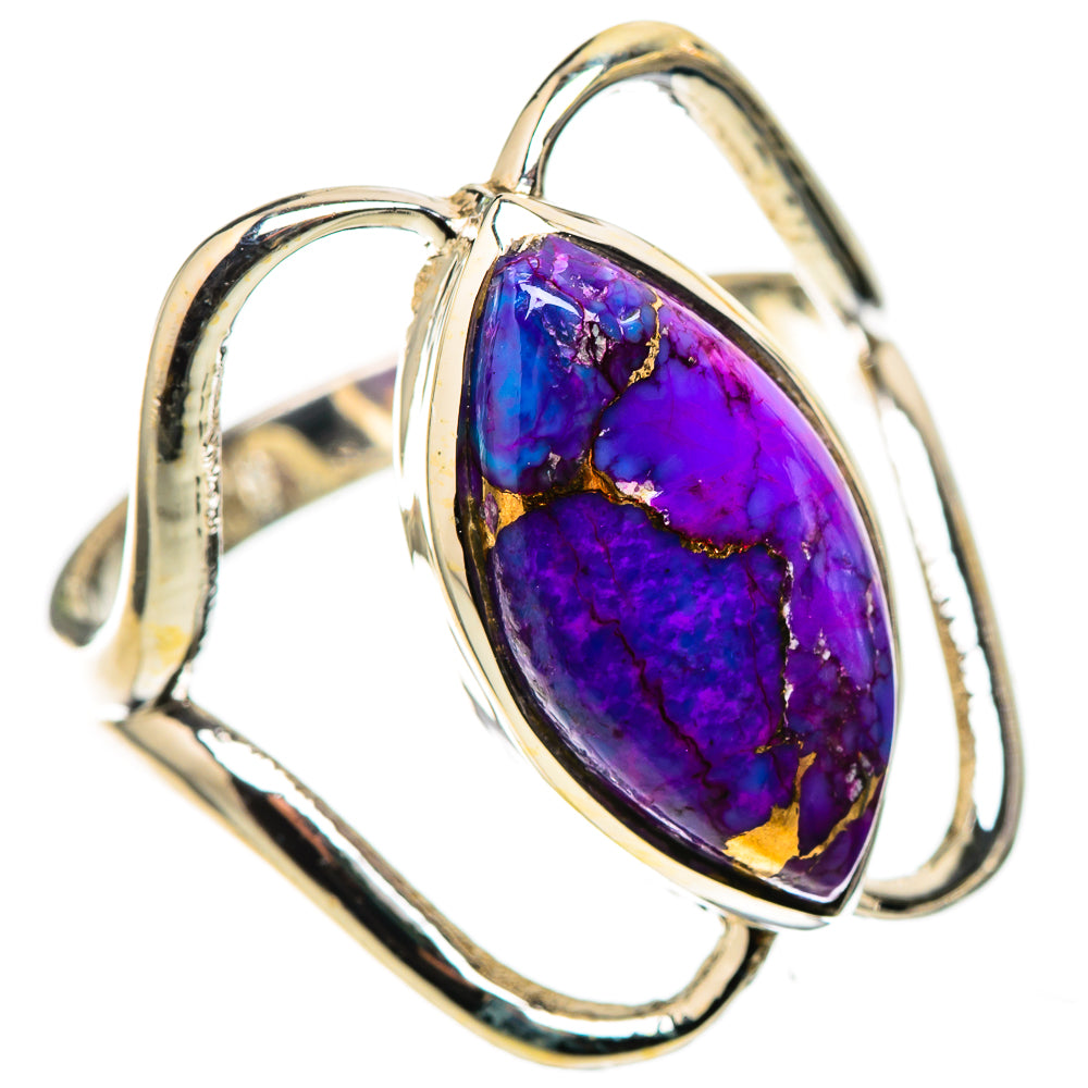 Purple Copper Composite Turquoise 925 Sterling Silver Ring Size 9 (925 Sterling Silver) RING137679