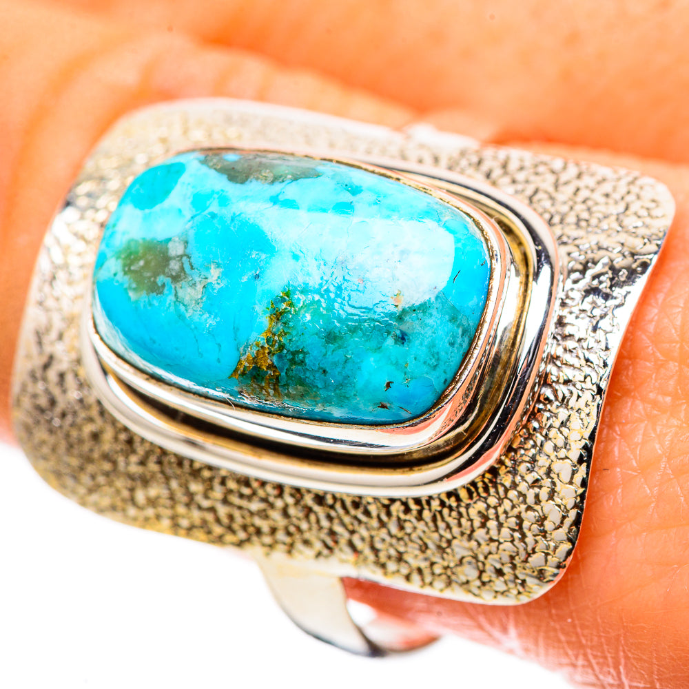 Chrysocolla 925 Sterling Silver Ring Size 10 (925 Sterling Silver) RING137596