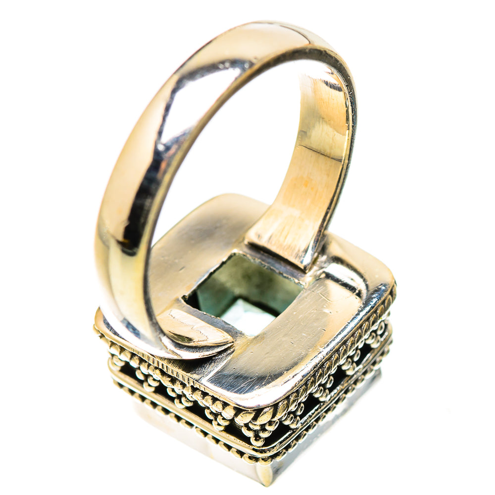 Anasilvercos Blue Topaz Ring Size 6.25 (925 Sterling Silver)