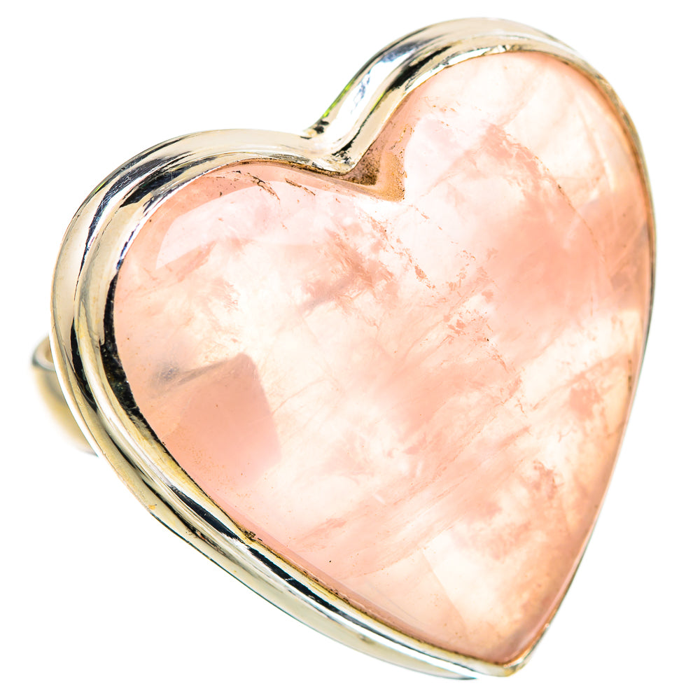 Large Rose Quartz Ring Size 6.25 (925 Sterling Silver) RING135705