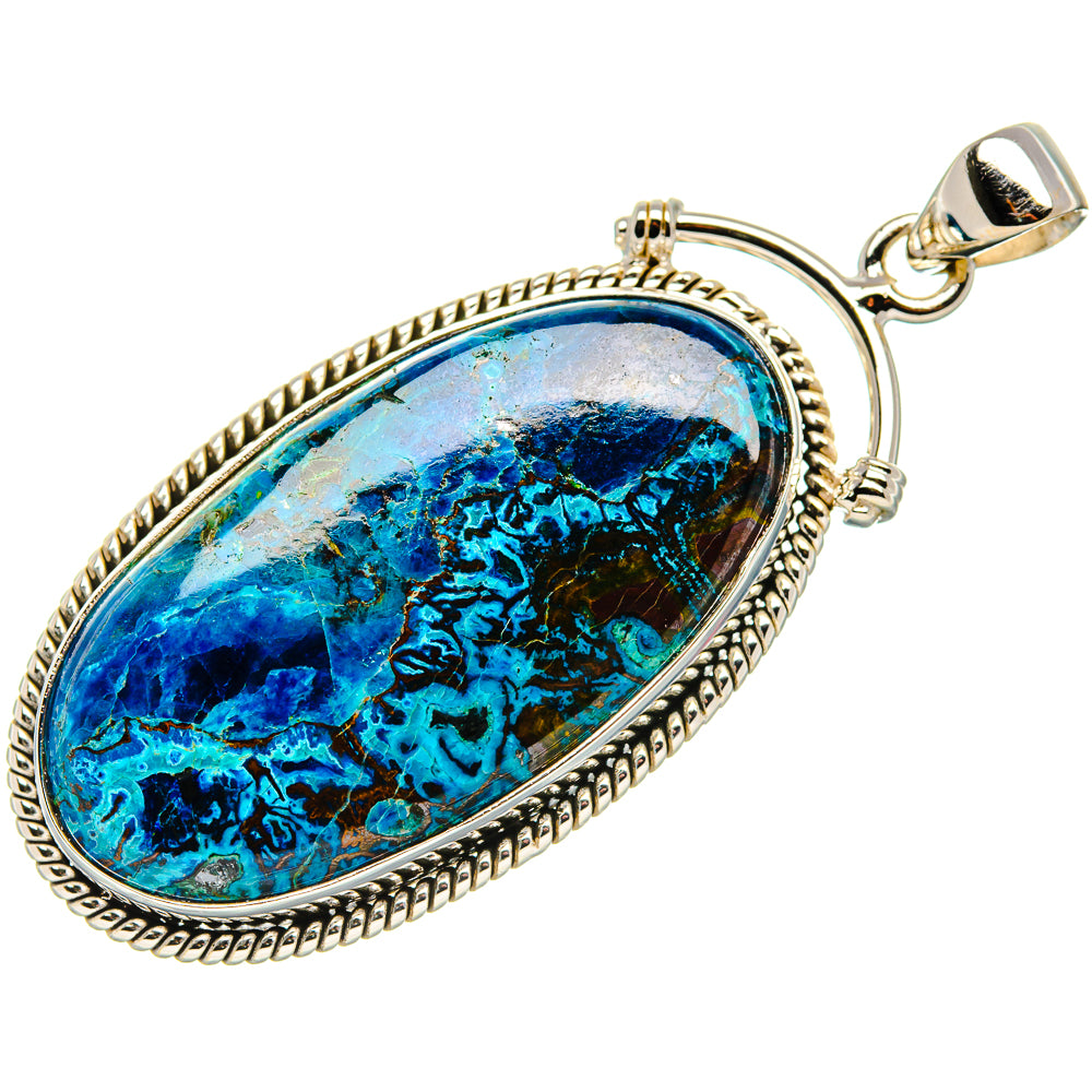 Shattuckite Pendant 2" (925 Sterling Silver) PD36956
