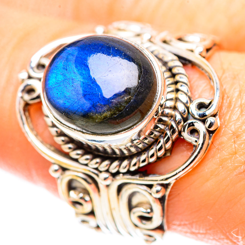 Labradorite 925 Sterling Silver Ring Size 8.2 (925 Sterling Silver) RING137481