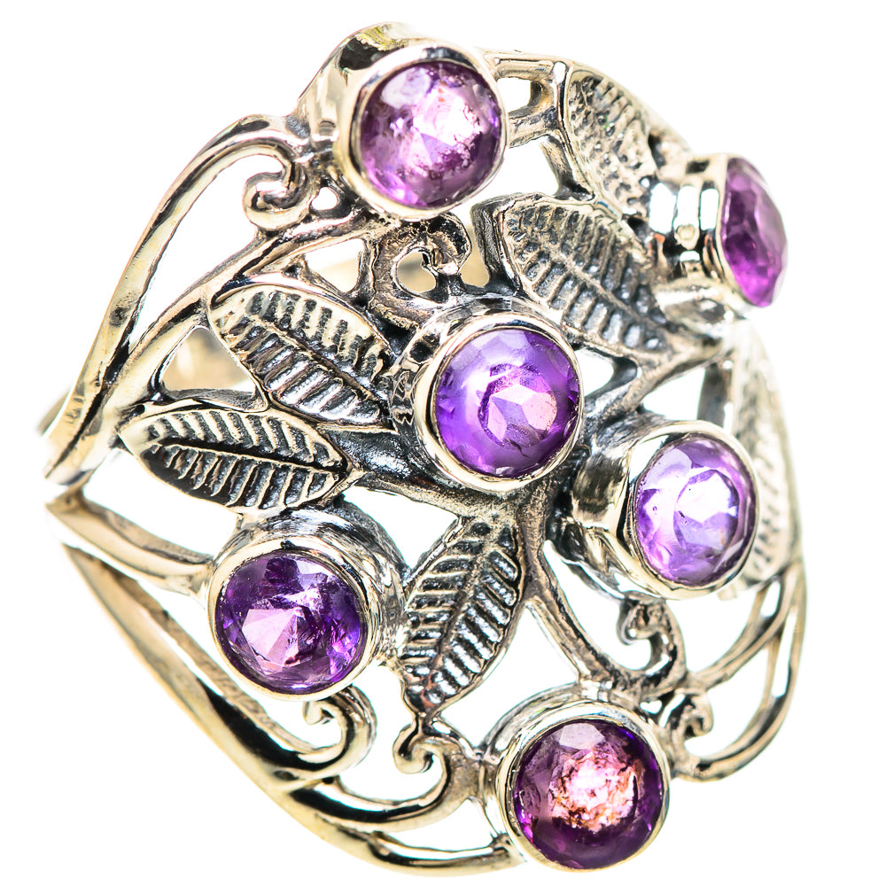 Faceted Amethyst Ring Size 8 (925 Sterling Silver) RING136397