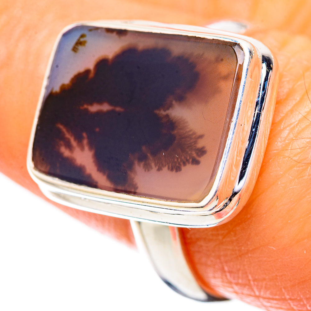 Scenic Dendritic Agate Ring Size 8 (925 Sterling Silver) RING135800