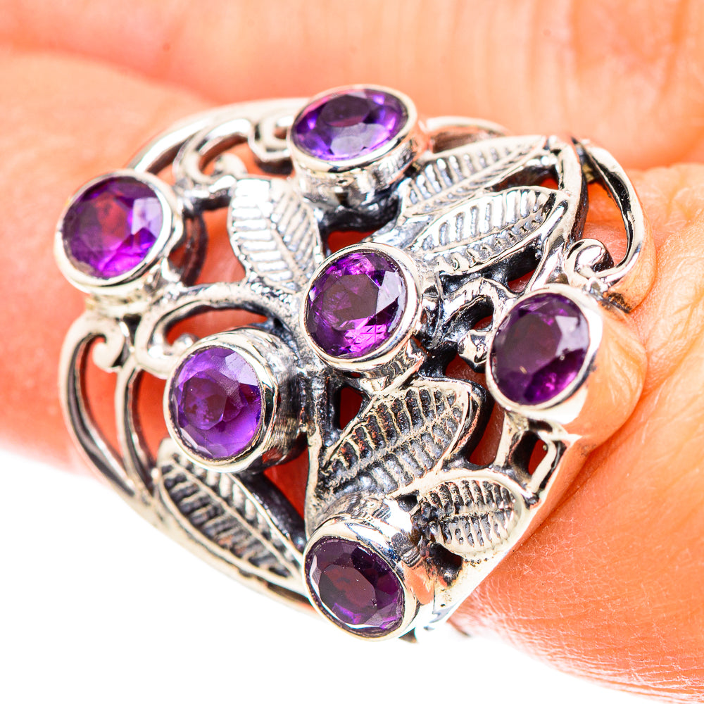 Faceted Amethyst Ring Size 6.5 (925 Sterling Silver) RING136671