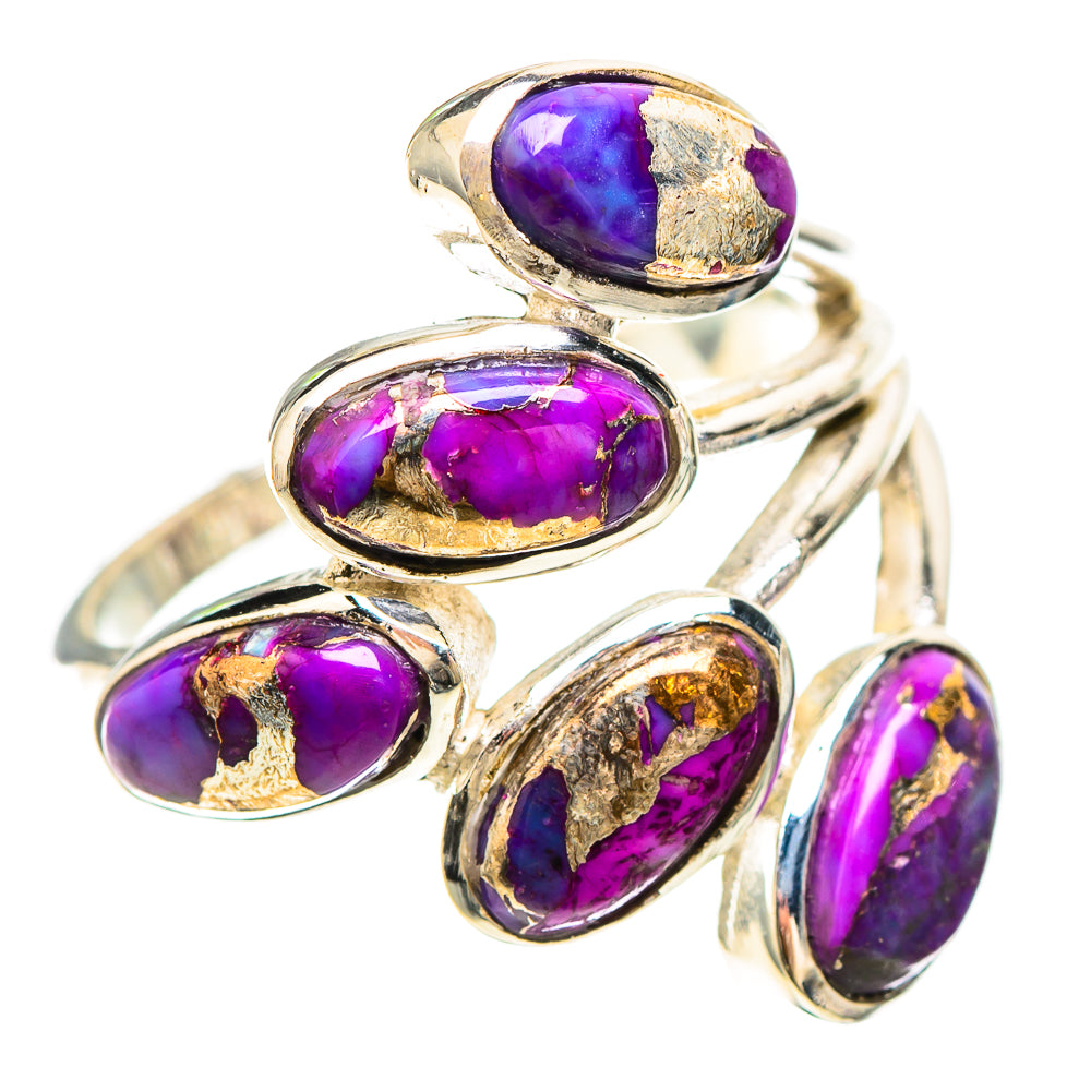 Purple Copper Composite Turquoise 925 Sterling Silver Ring Size 7.5 (925 Sterling Silver) RING137217