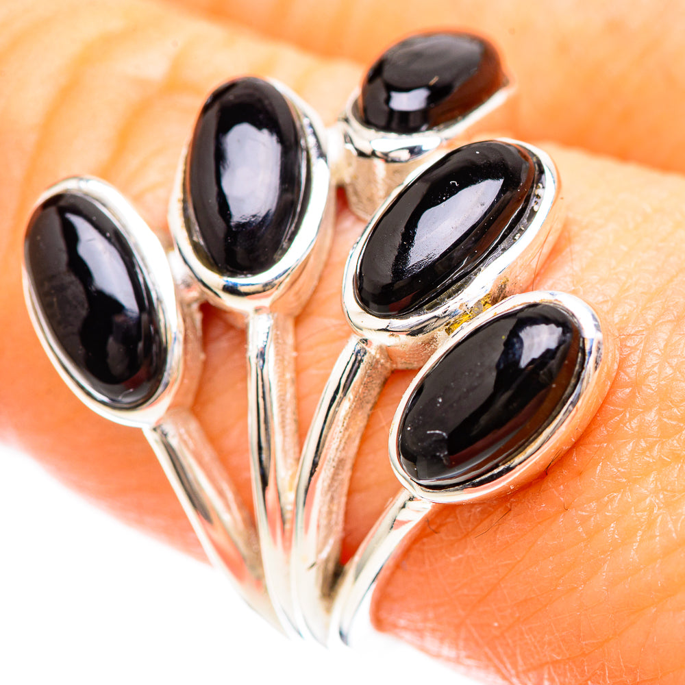 Black Onyx Ring Size 8 (925 Sterling Silver) RING136373