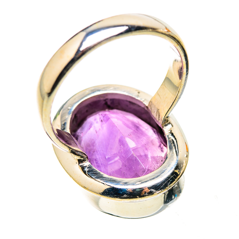 Anasilvercos Faceted Amethyst Ring Size 6 (925 Sterling Silver)