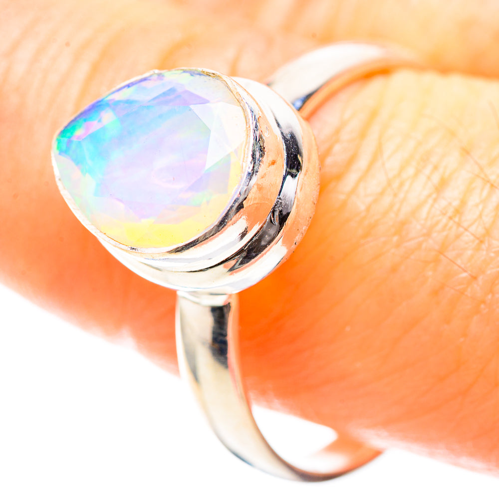 Faceted Ethiopian Opal 925 Sterling Silver Ring Size 10.75 (925 Sterling Silver) RING137233