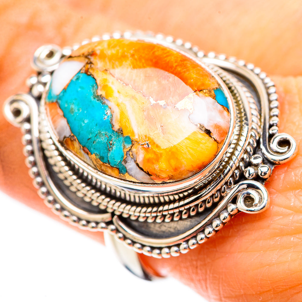 Spiny Oyster Turquoise 925 Sterling Silver Ring Size 9 Ana Co R135252