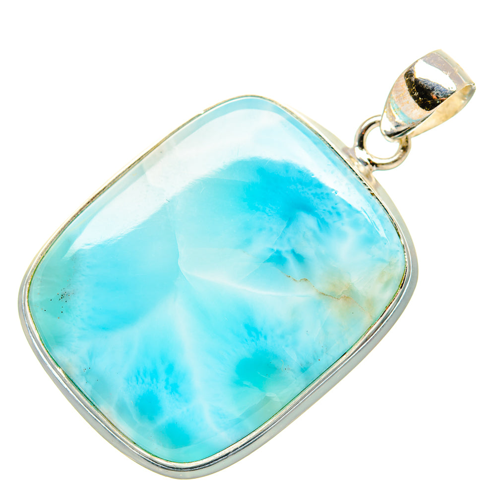 Larimar Pendant 1 3/4" (925 Sterling Silver) PD36854