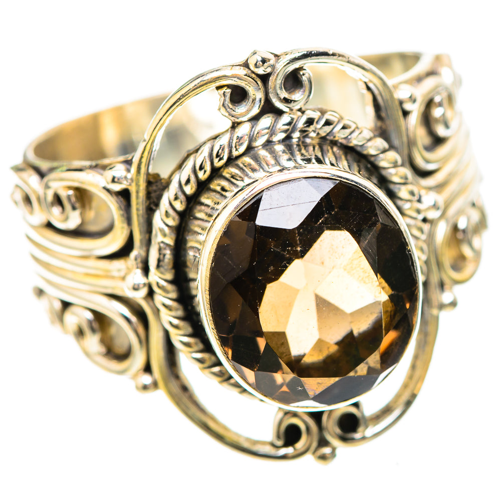Smoky Quartz 925 Sterling Silver Ring Size 10.25 (925 Sterling Silver) RING137177