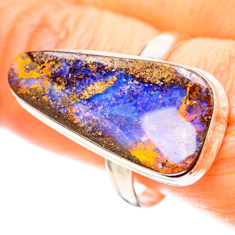 Large Boulder Opal Ring Size 10.75 (925 Sterling Silver) RING136746