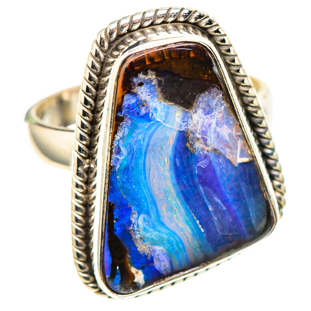Australian Boulder Opal Ring Size 7.5 (925 Sterling Silver) RING136824