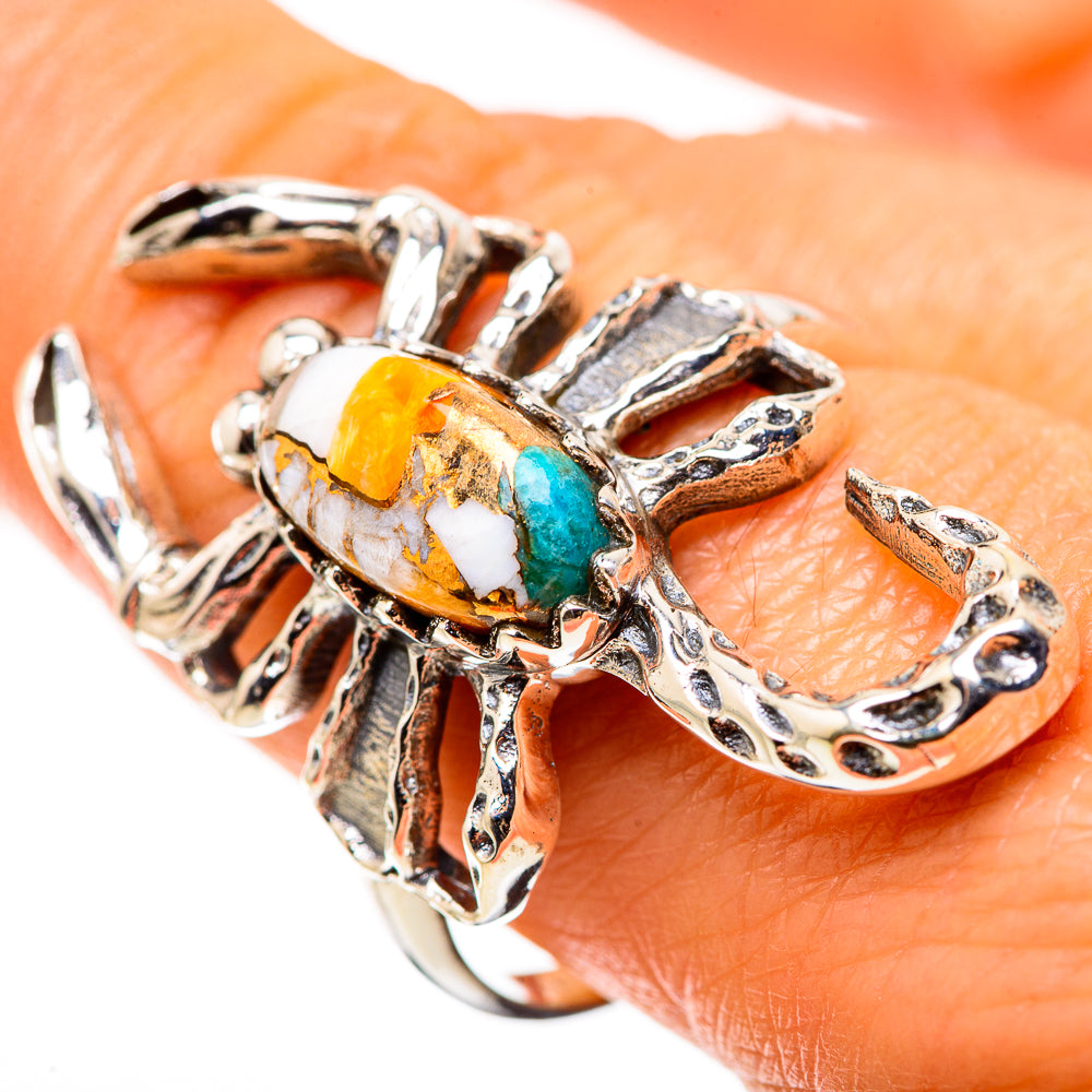 Spiny Oyster Turquoise Ring Size 10 (925 Sterling Silver) RING134877