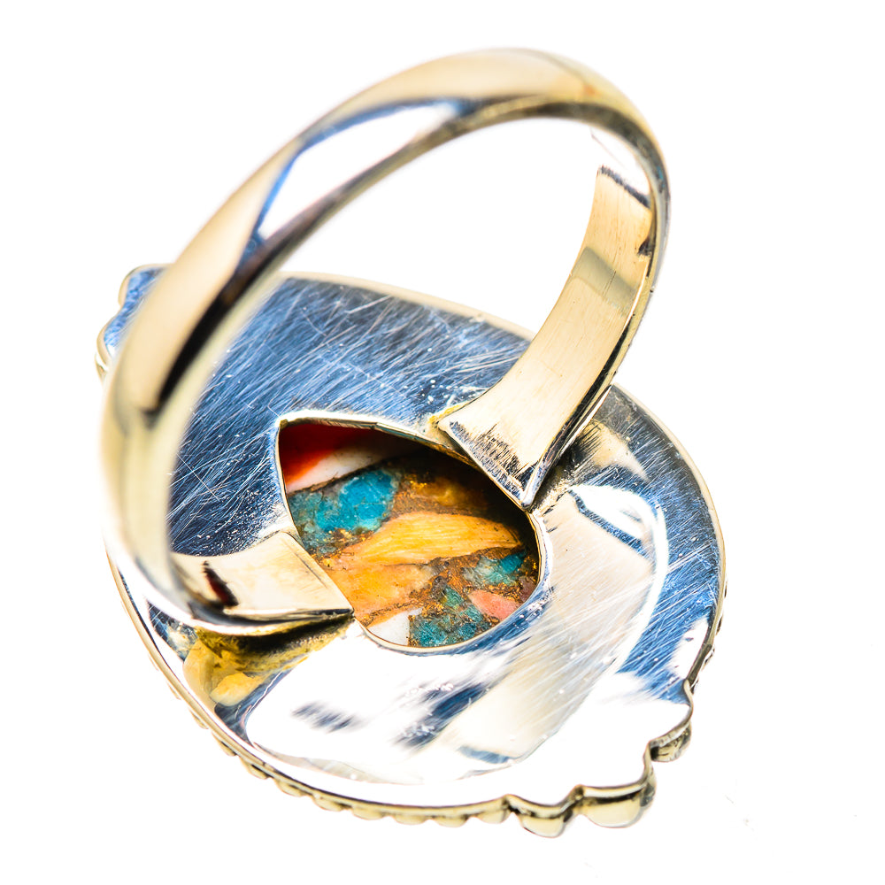 Spiny Oyster Turquoise Ring Size 9 (925 Sterling Silver) RING134800