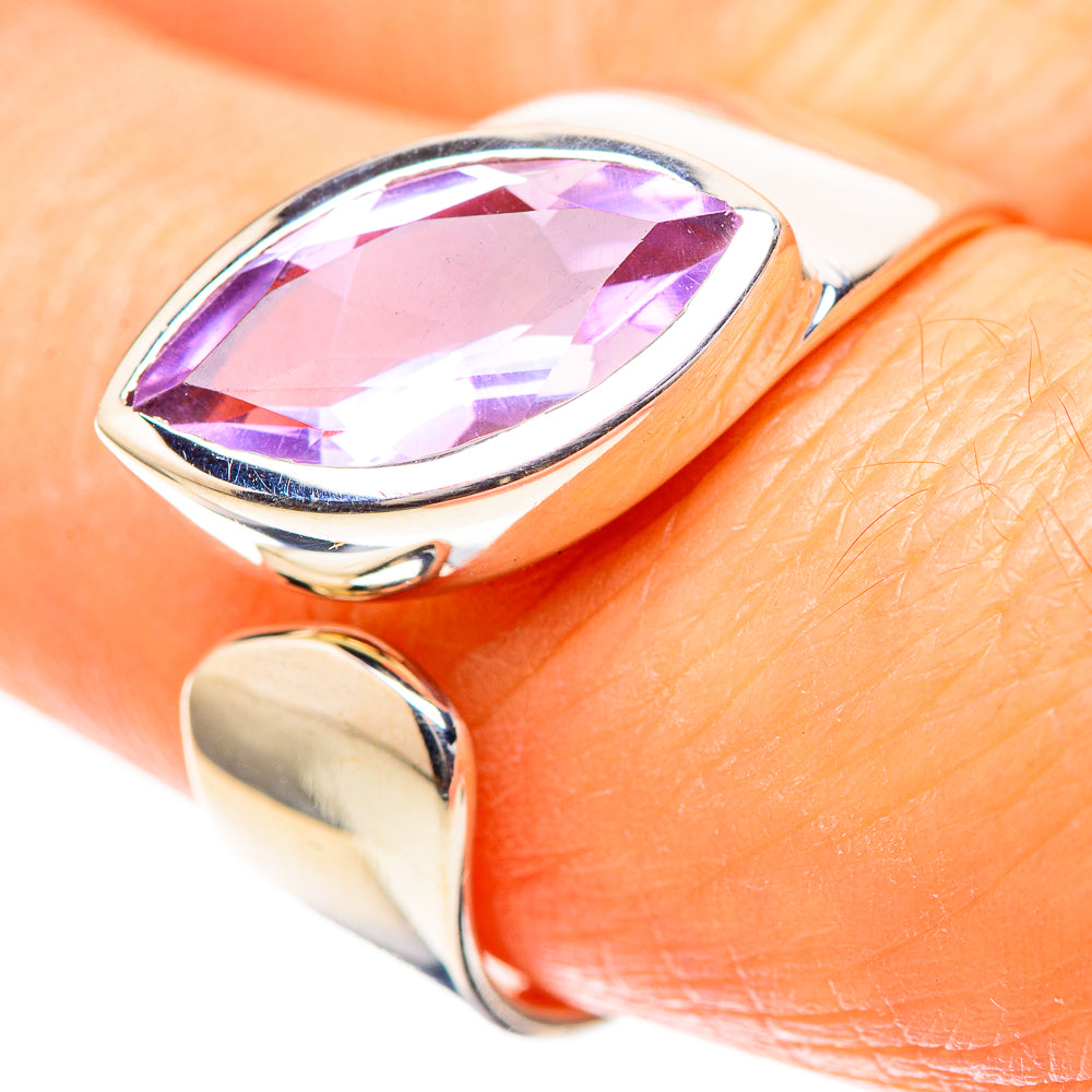 Faceted Amethyst Ring Size 8.5 (925 Sterling Silver) RING136714