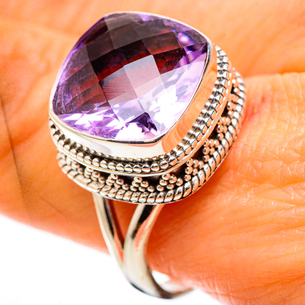 Faceted Amethyst Ring Size 10 (925 Sterling Silver) RING135224