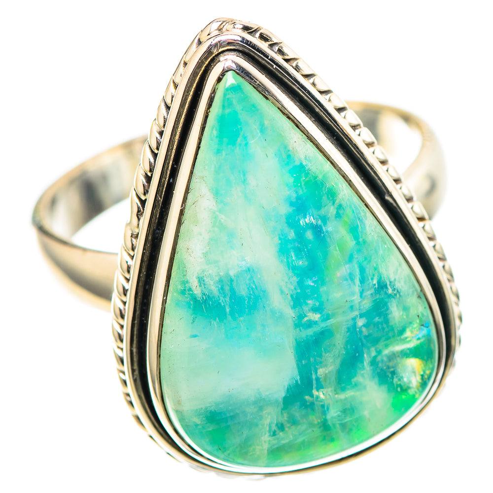 Green Moonstone Ring Size 8.75 (925 Sterling Silver) RING136624