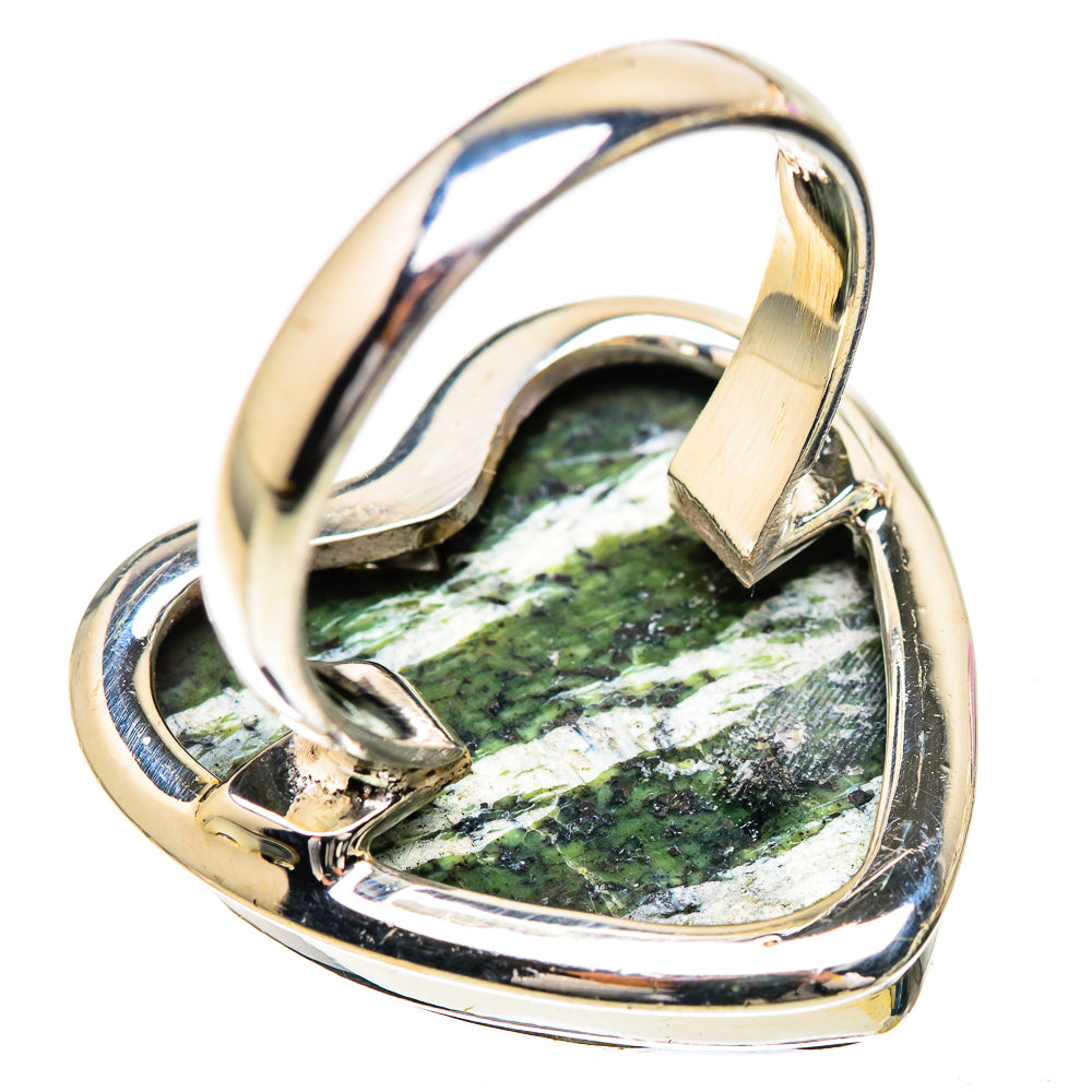 Large Swiss Green Opal Ring Size 8 (925 Sterling Silver) RING135975
