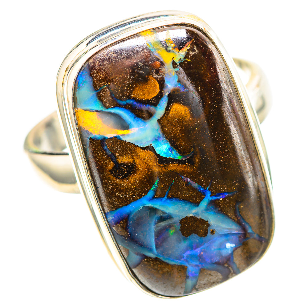 Boulder Opal Ring Size 7.5 (925 Sterling Silver) RING136722