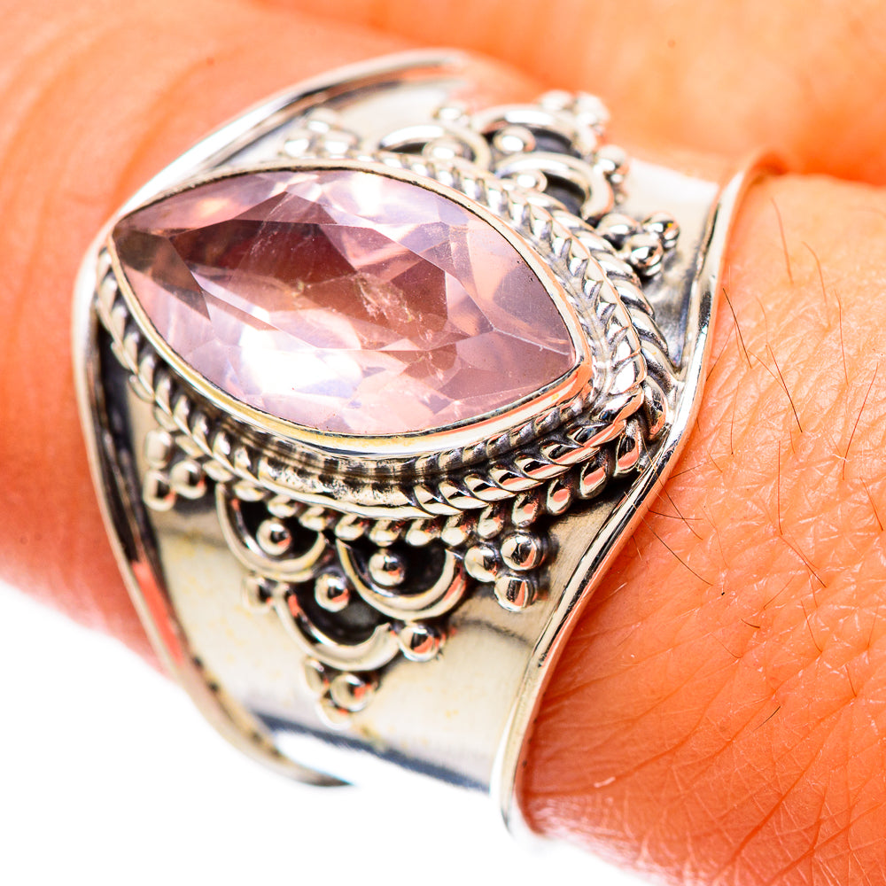 Rose Quartz Ring Size 8.25 (925 Sterling Silver) RING135433