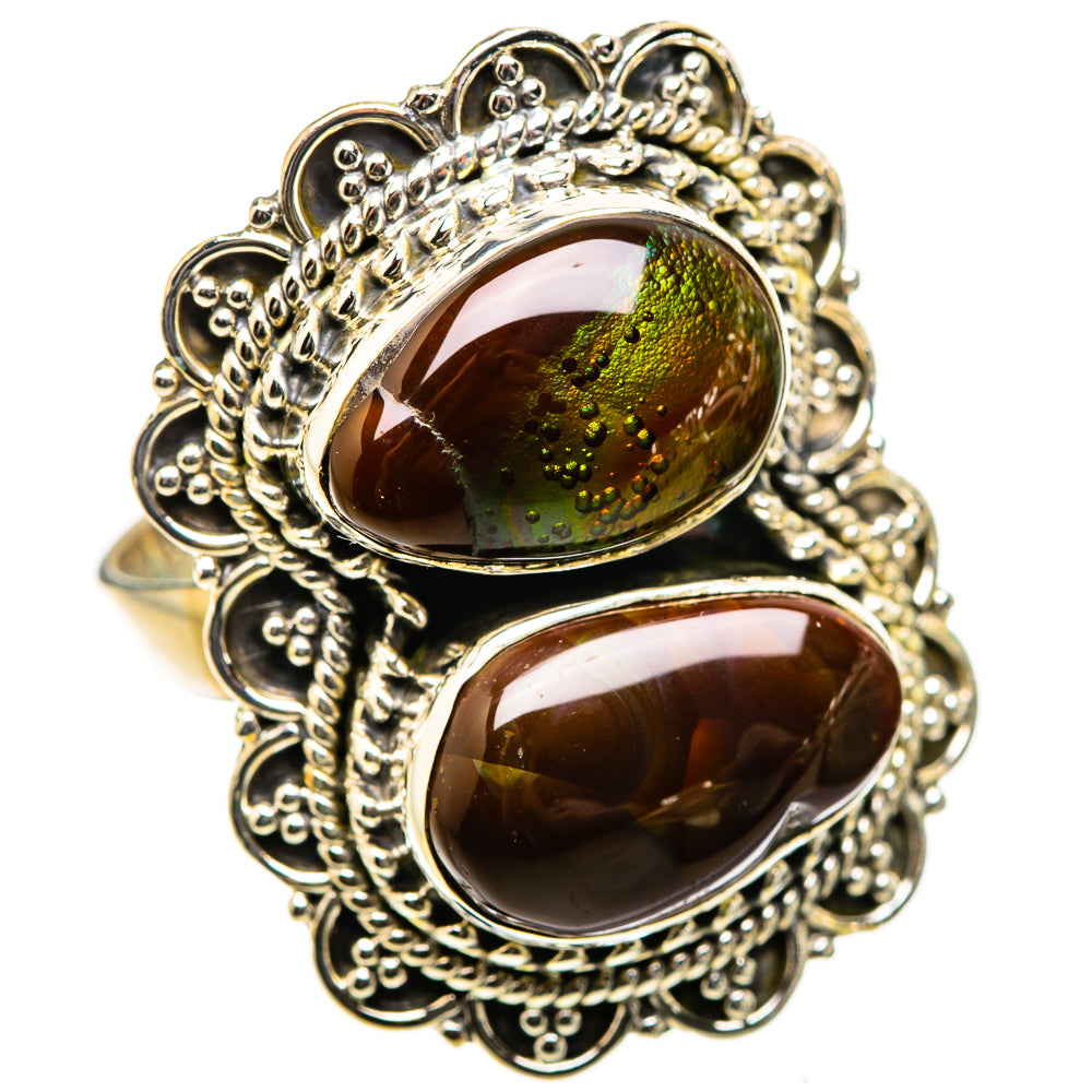 Large Mexican Fire Agate Ring Size 8.75 (925 Sterling Silver) RING135587