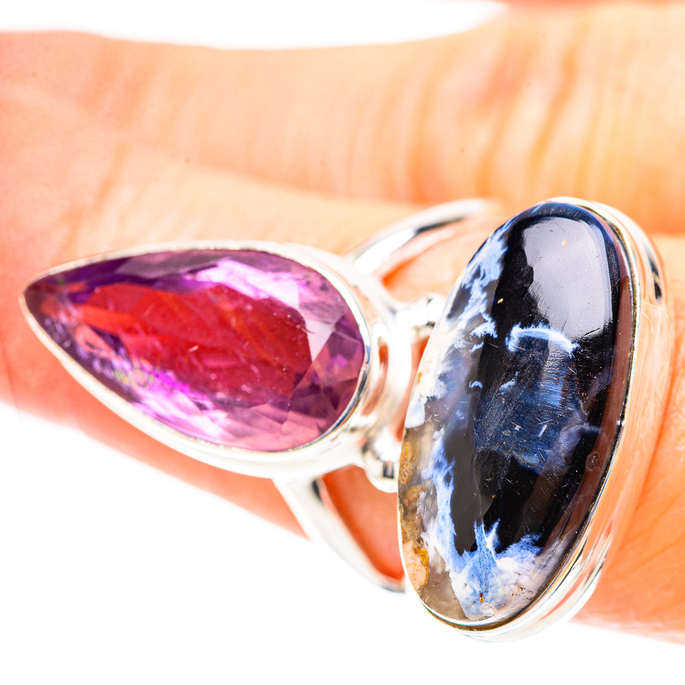 Large Pietersite, Amethyst 925 Sterling Silver Ring Size 7 (925 Sterling Silver) RING137360