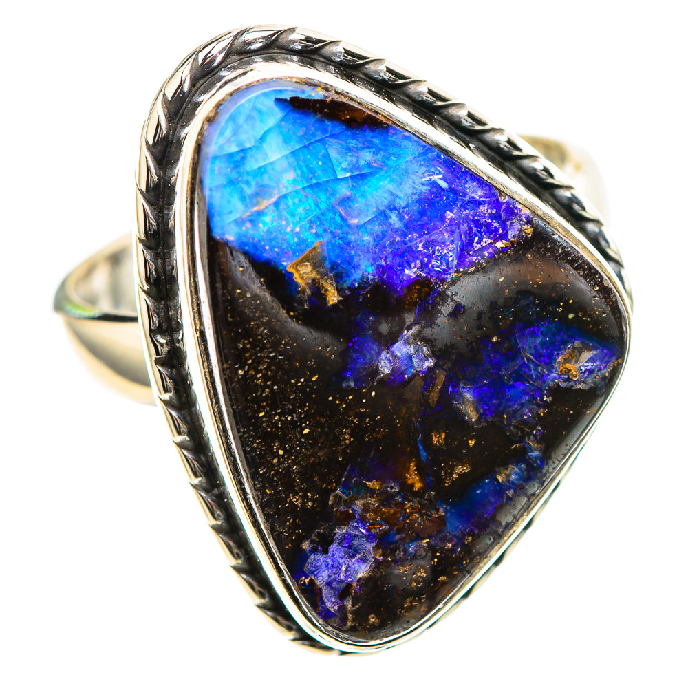 Boulder Opal Ring Size 8 (925 Sterling Silver) RING136613