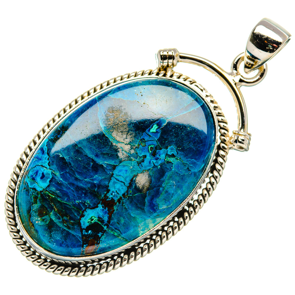 Shattuckite Pendant 2" (925 Sterling Silver) PD37127