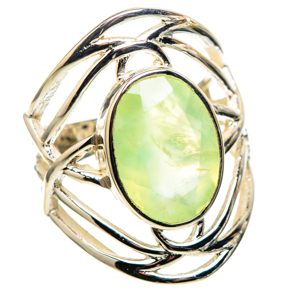 Prehnite 925 Sterling Silver Ring Size 6 (925 Sterling Silver) RING137598