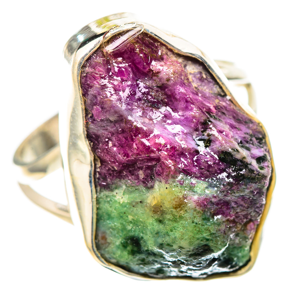 Large Rough Ruby Zoisite Ring Size 10.25 (925 Sterling Silver) RING136745