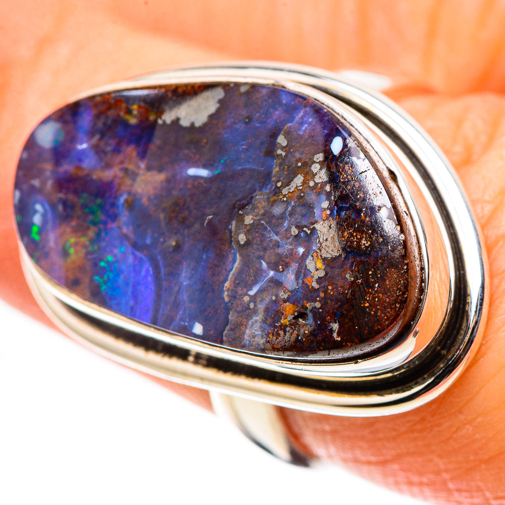 Boulder Opal 925 Sterling Silver Ring Size 6.5 (925 Sterling Silver) RING137738