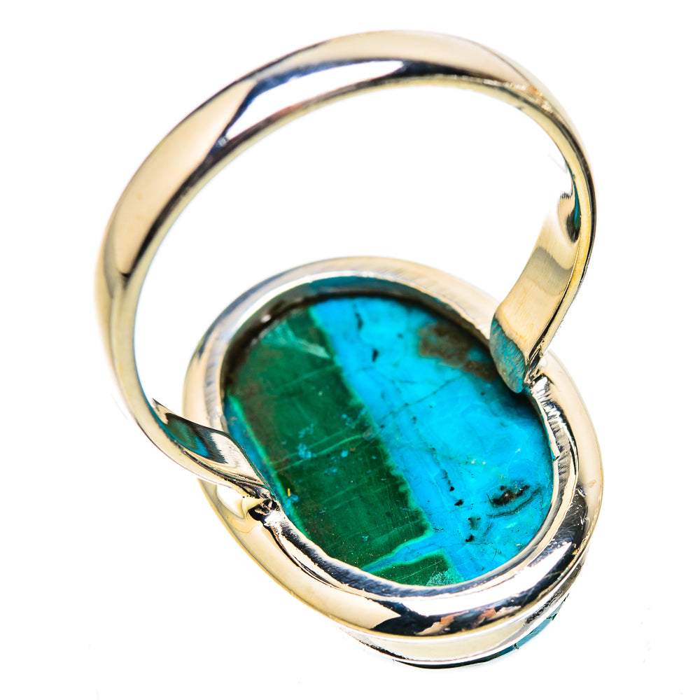 Malachite In Chrysocolla 925 Sterling Silver Ring Size 11 Ana Co R135317