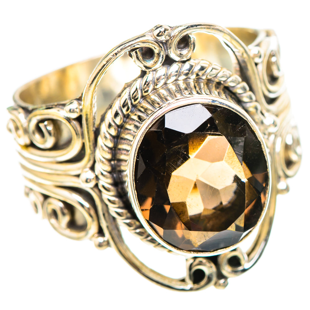 Smoky Quartz 925 Sterling Silver Ring Size 8.75 (925 Sterling Silver) RING137212