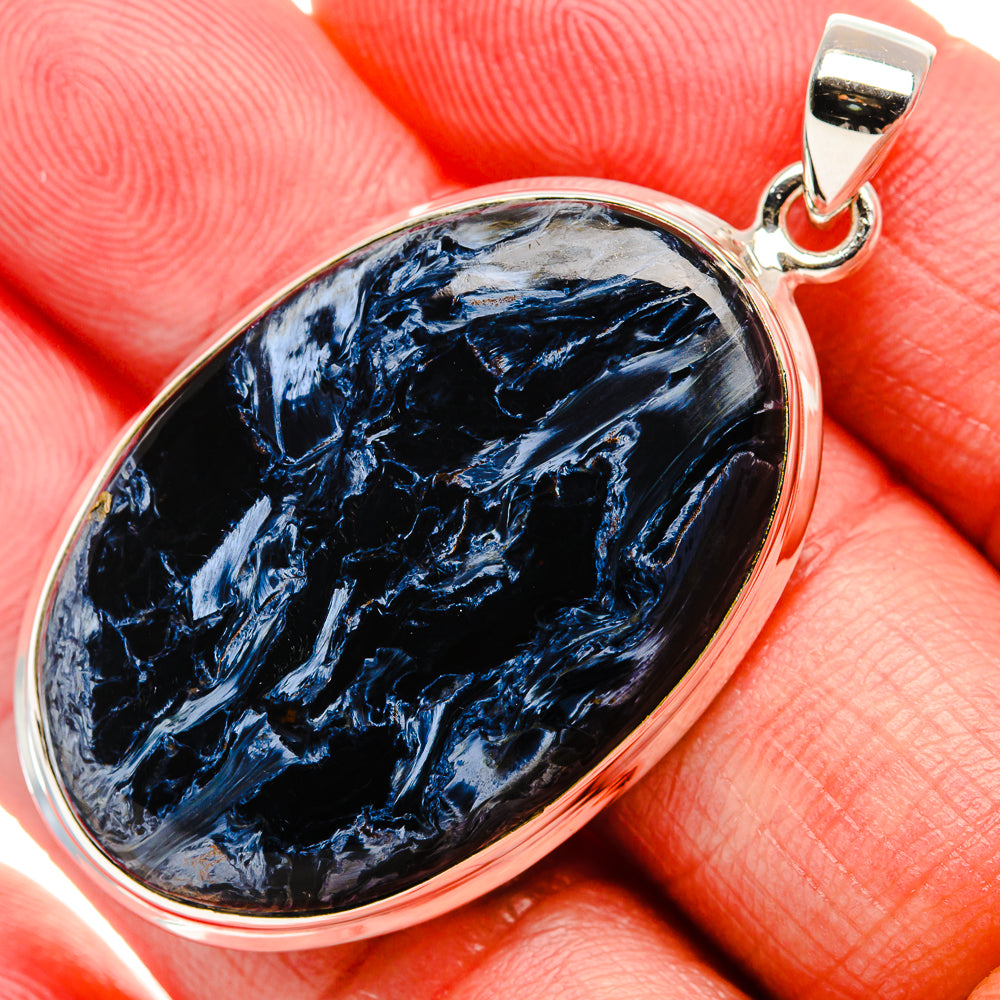 Pietersite 925 Sterling Silver Pendant 2" Ana Co P37026