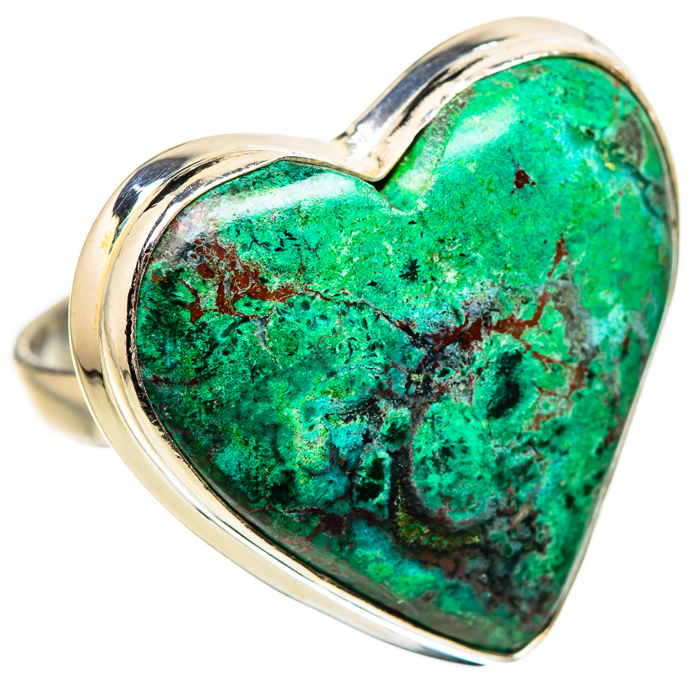 Large Chrysocolla Ring Size 10.75 (925 Sterling Silver) RING135376