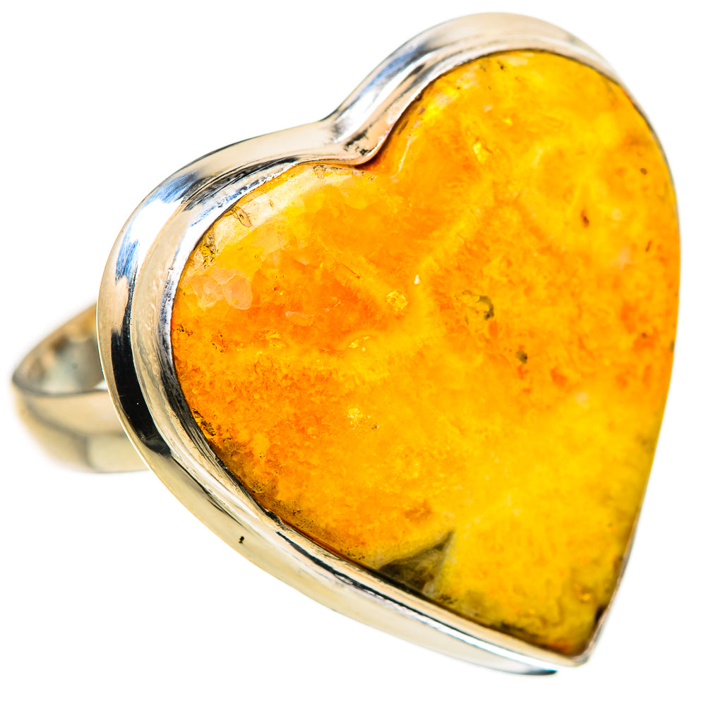 Large Bumble Bee Jasper Ring Size 9.75 (925 Sterling Silver) RING134727