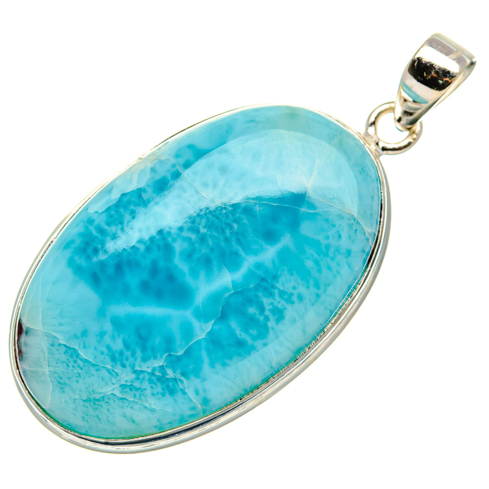 Larimar Pendant 1 3/4" (925 Sterling Silver) PD36968