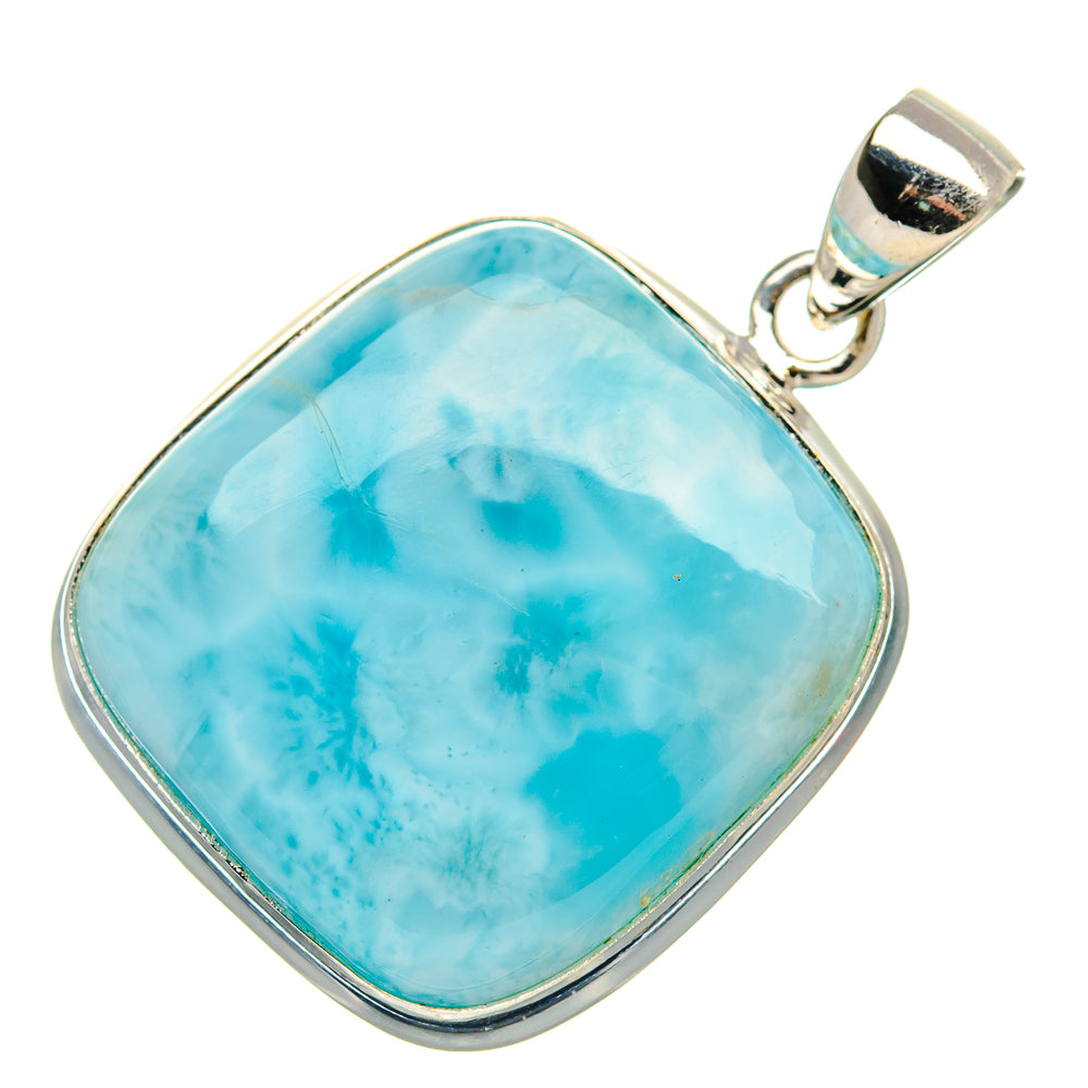 Larimar Pendant 1 1/2" (925 Sterling Silver) PD36982