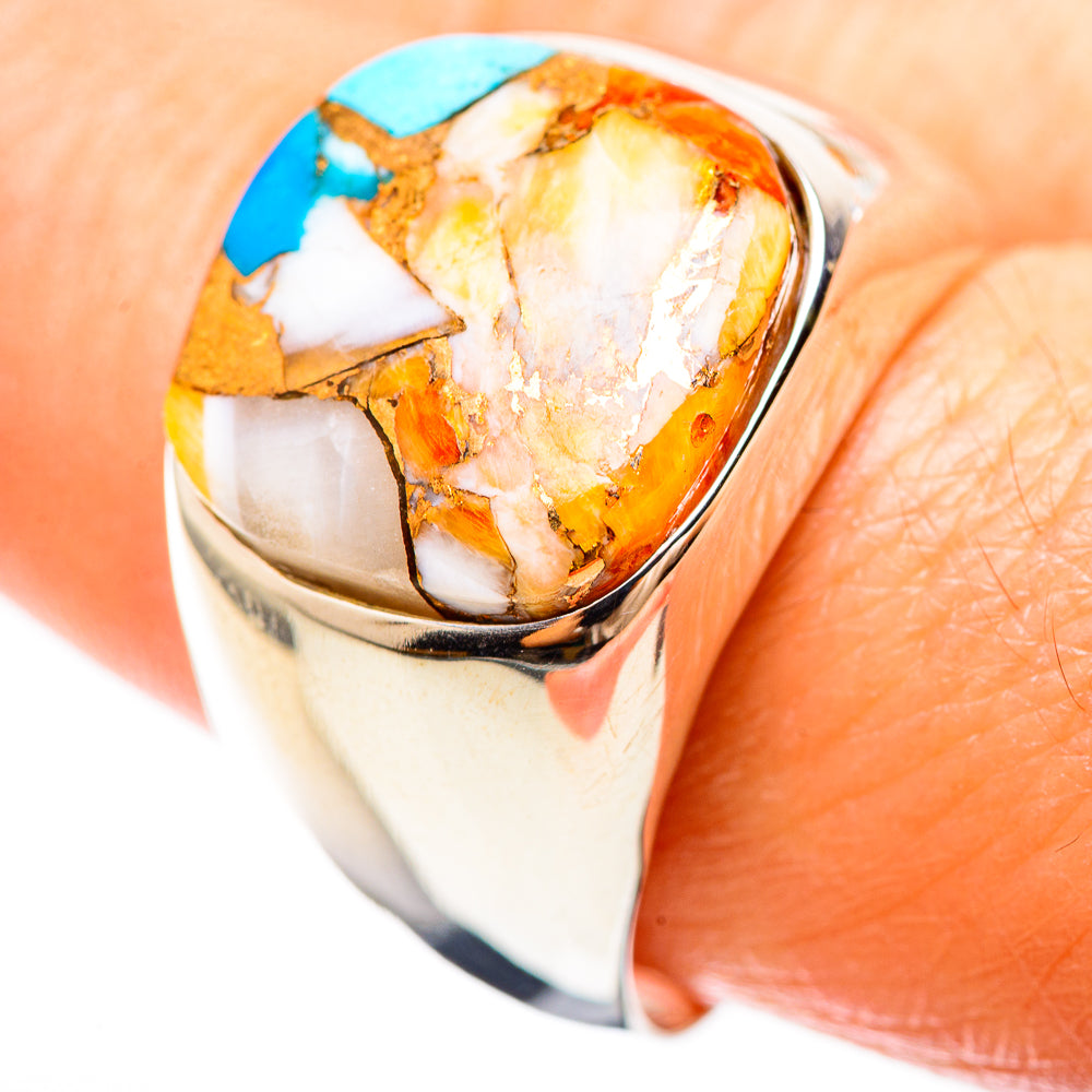 Spiny Oyster Turquoise 925 Sterling Silver Ring Size 9.25 Ana Co R136244