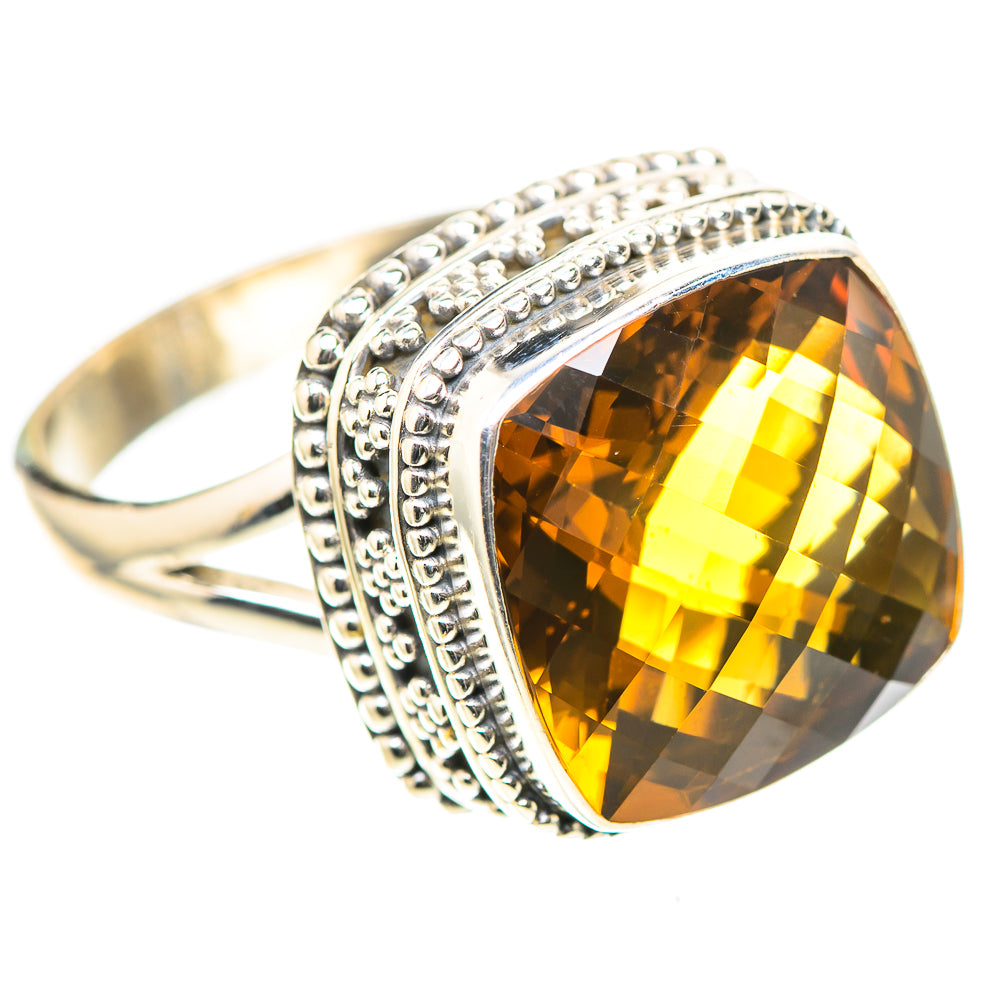Faceted Citrine 925 Sterling Silver Ring Size 9 (925 Sterling Silver) RING137458