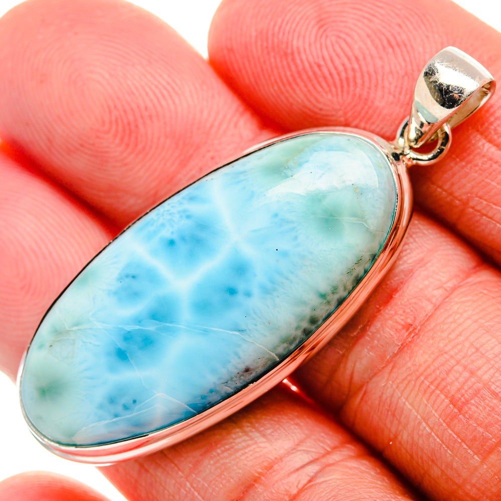 Larimar Pendant 2" (925 Sterling Silver) PD37506