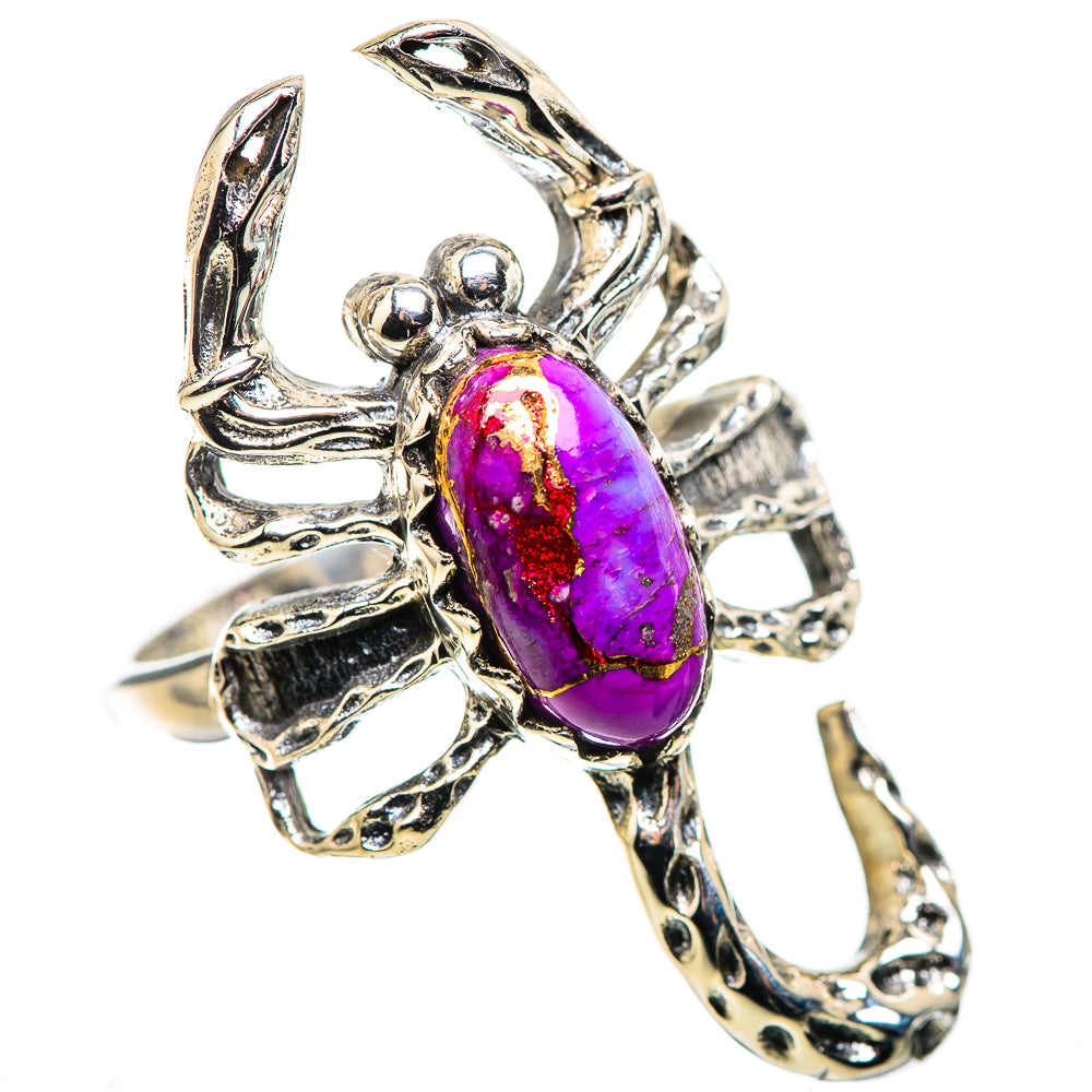 Purple Copper Composite Turquoise Ring Size 9 (925 Sterling Silver) RING136014