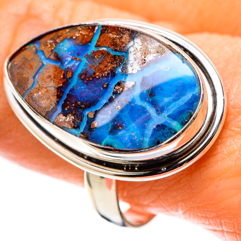 Boulder Opal 925 Sterling Silver Ring Size 10 (925 Sterling Silver) RING137639